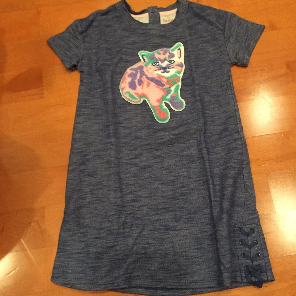 Cat & Jack Girl's Blue Casual Dress